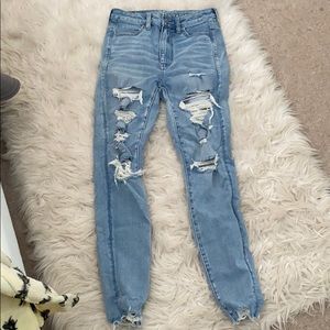 american eagle high rise skinny jeans